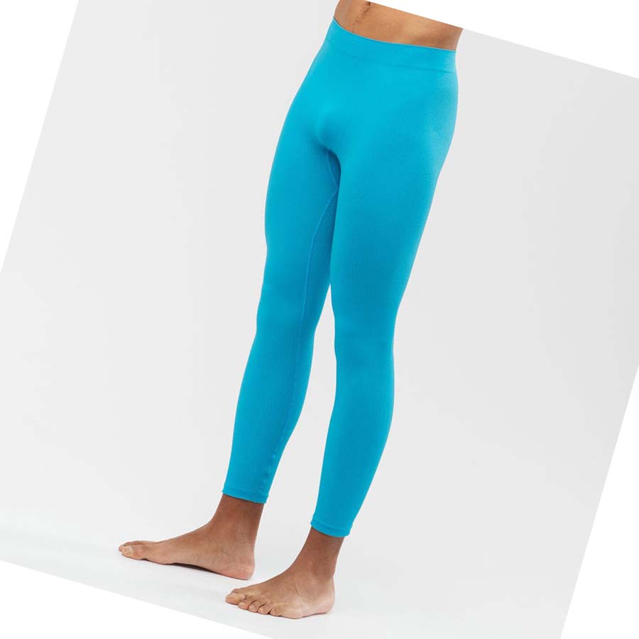 Pantalones Salomon ESSENTIAL SEAMLESS Hombre Azules | MX 3192KOR